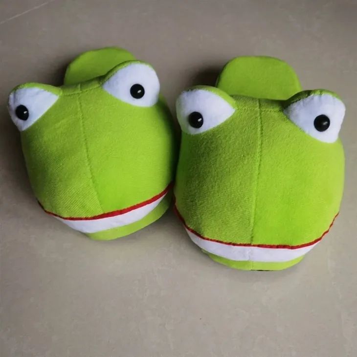 Cute Plush Frog Slippers. suppliers